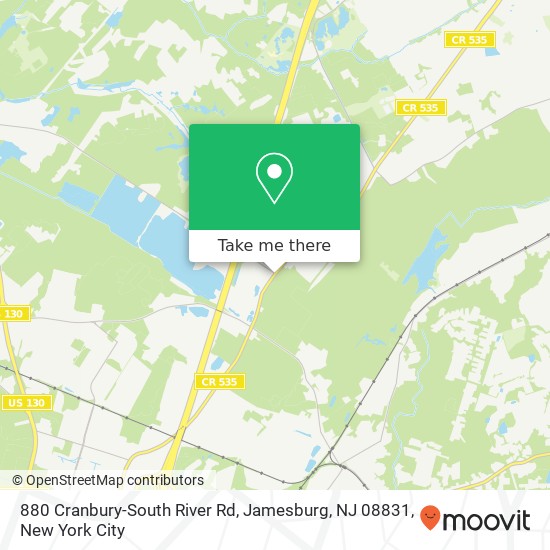 880 Cranbury-South River Rd, Jamesburg, NJ 08831 map