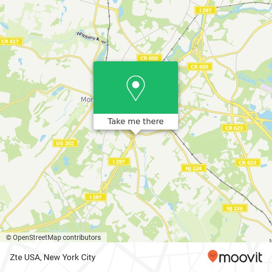 Mapa de Zte USA