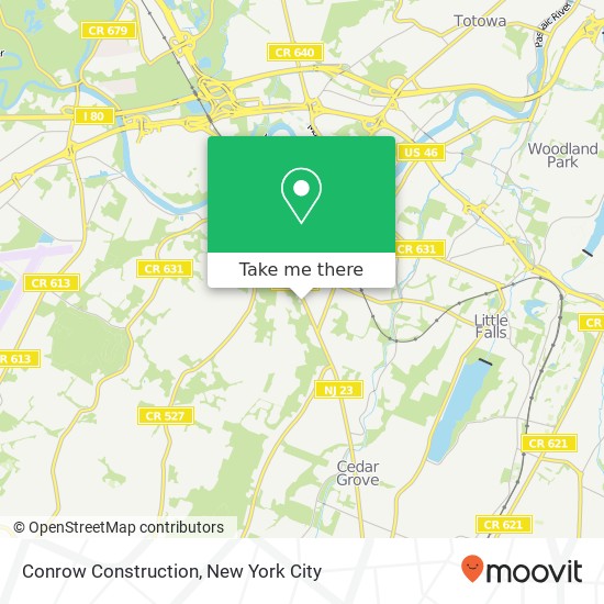 Conrow Construction map