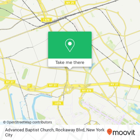 Advanced Baptist Church, Rockaway Blvd map