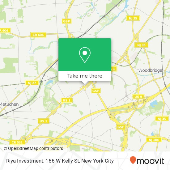 Mapa de Riya Investment, 166 W Kelly St