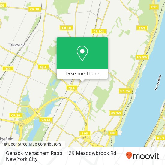 Mapa de Genack Menachem Rabbi, 129 Meadowbrook Rd