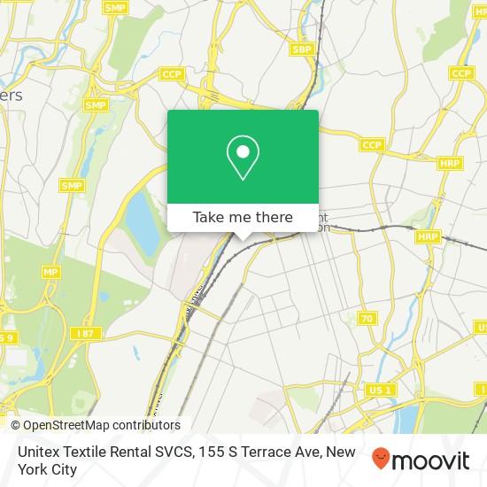 Unitex Textile Rental SVCS, 155 S Terrace Ave map