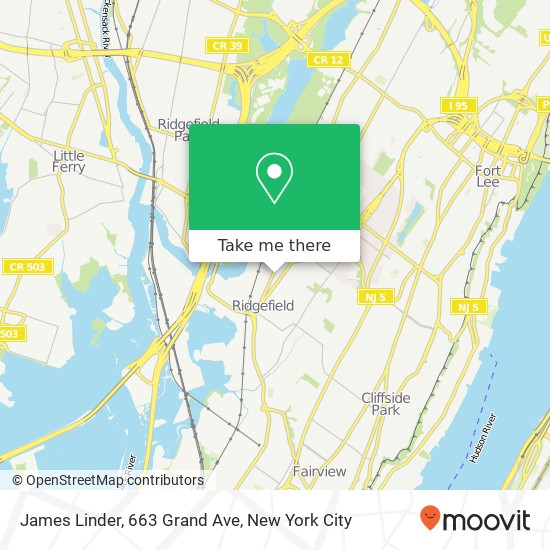 Mapa de James Linder, 663 Grand Ave