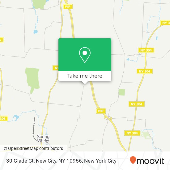 Mapa de 30 Glade Ct, New City, NY 10956