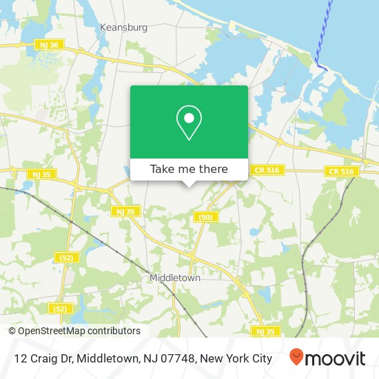 12 Craig Dr, Middletown, NJ 07748 map