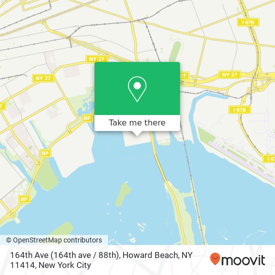 Mapa de 164th Ave (164th ave / 88th), Howard Beach, NY 11414