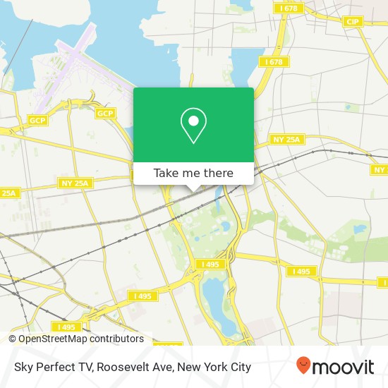 Sky Perfect TV, Roosevelt Ave map