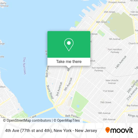 4th Ave (77th st and 4th) map