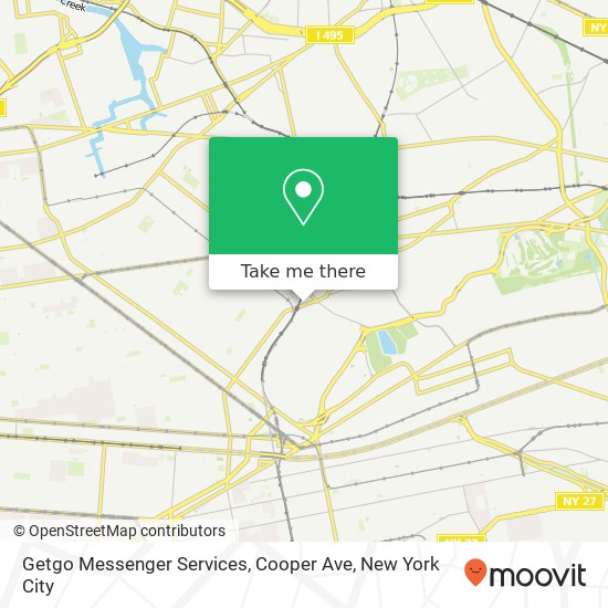Mapa de Getgo Messenger Services, Cooper Ave