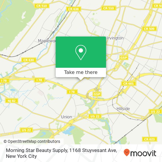 Morning Star Beauty Supply, 1168 Stuyvesant Ave map