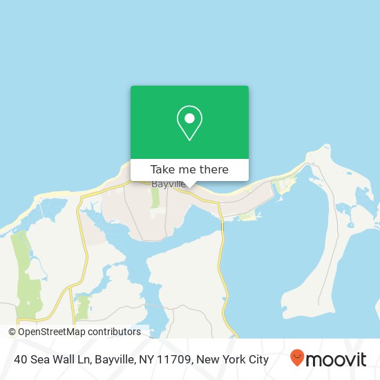 Mapa de 40 Sea Wall Ln, Bayville, NY 11709