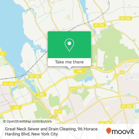 Mapa de Great Neck Sewer and Drain Cleaning, 96 Horace Harding Blvd