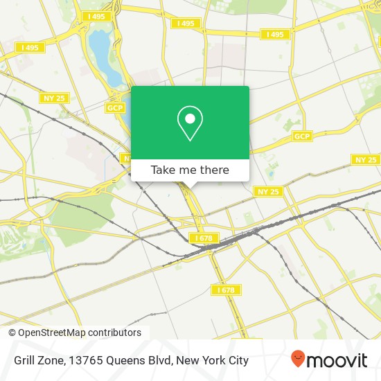Mapa de Grill Zone, 13765 Queens Blvd