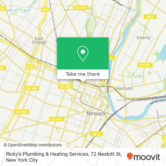 Ricky's Plumbing & Heating Services, 72 Nesbitt St map