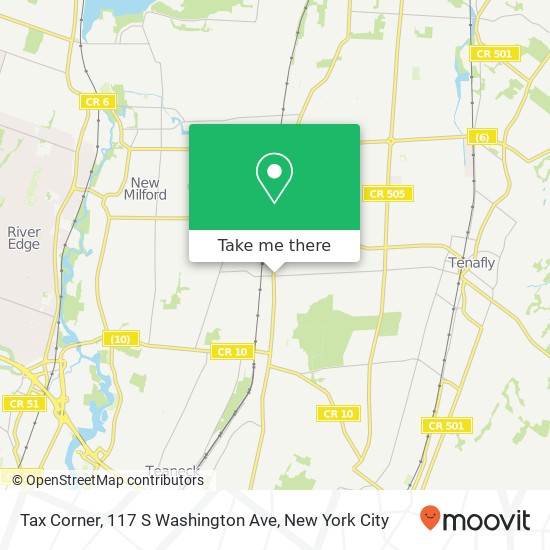 Mapa de Tax Corner, 117 S Washington Ave