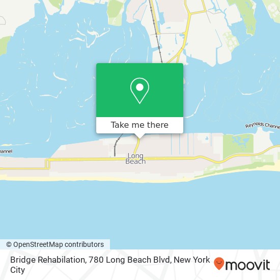 Mapa de Bridge Rehabilation, 780 Long Beach Blvd