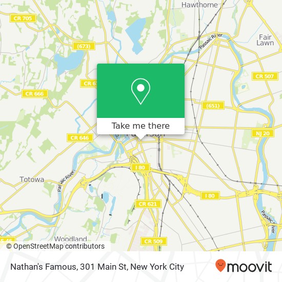 Mapa de Nathan's Famous, 301 Main St