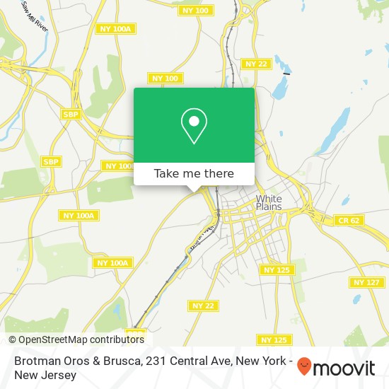 Mapa de Brotman Oros & Brusca, 231 Central Ave
