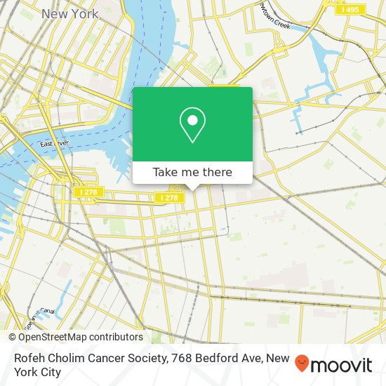 Rofeh Cholim Cancer Society, 768 Bedford Ave map