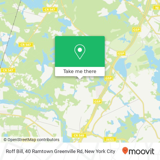 Roff Bill, 40 Ramtown Greenville Rd map