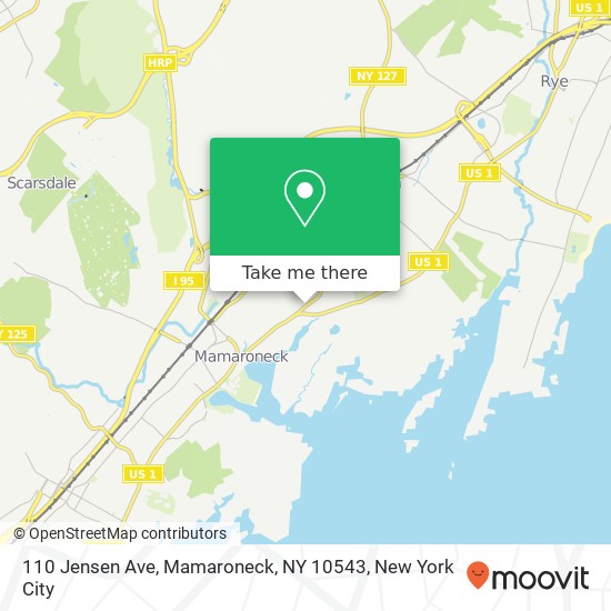 110 Jensen Ave, Mamaroneck, NY 10543 map