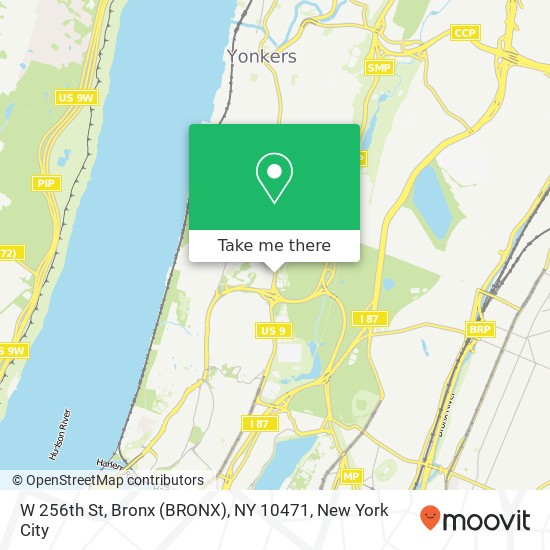 W 256th St, Bronx (BRONX), NY 10471 map