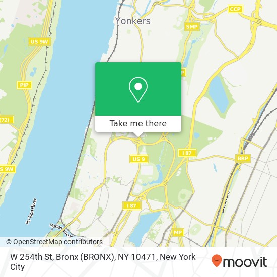 W 254th St, Bronx (BRONX), NY 10471 map