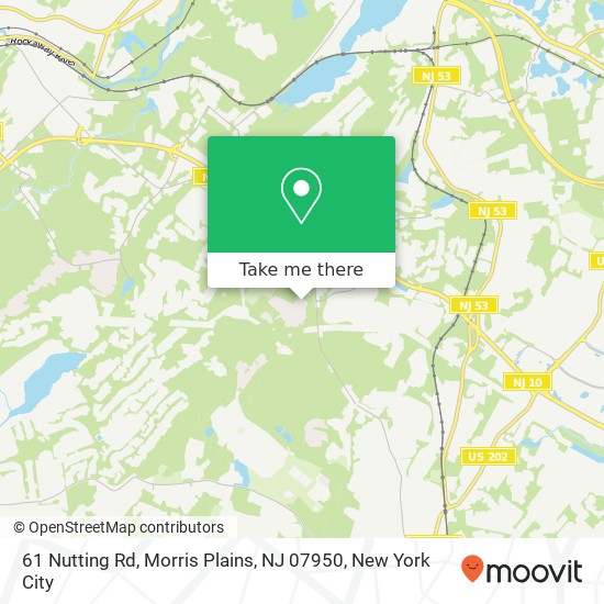 61 Nutting Rd, Morris Plains, NJ 07950 map