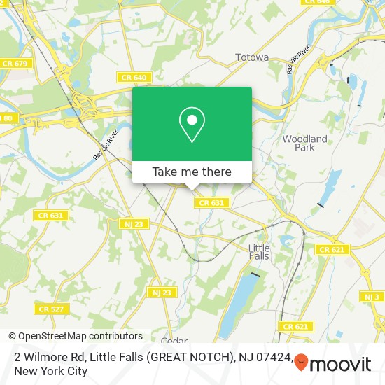 2 Wilmore Rd, Little Falls (GREAT NOTCH), NJ 07424 map