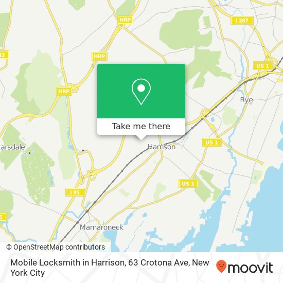Mapa de Mobile Locksmith in Harrison, 63 Crotona Ave