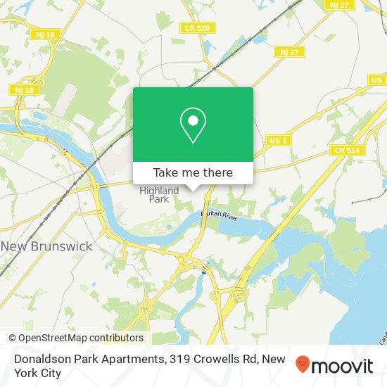 Donaldson Park Apartments, 319 Crowells Rd map