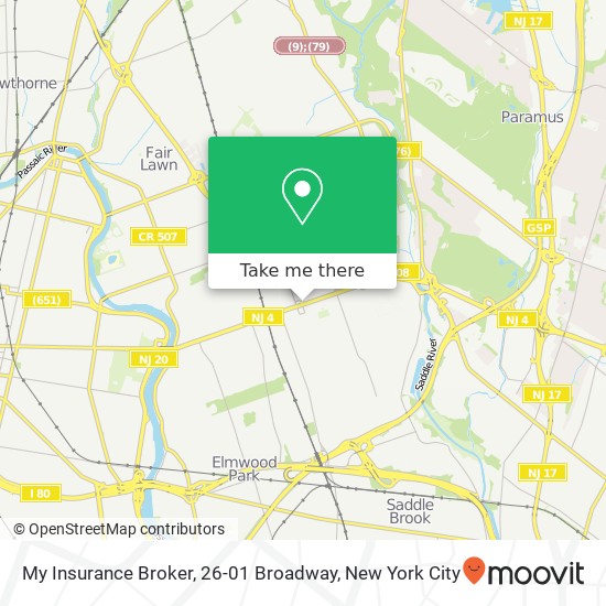 Mapa de My Insurance Broker, 26-01 Broadway