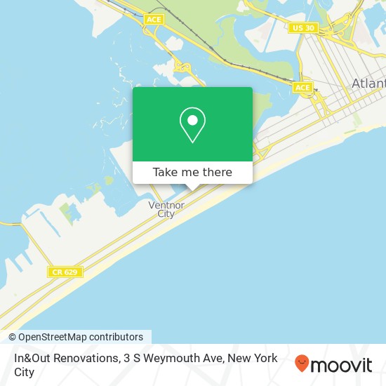 Mapa de In&Out Renovations, 3 S Weymouth Ave