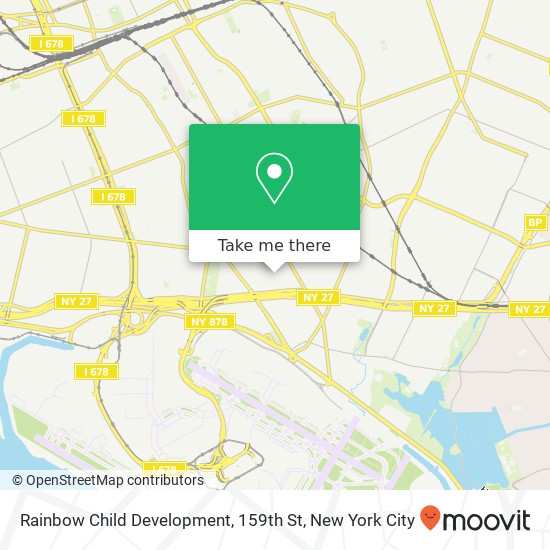Mapa de Rainbow Child Development, 159th St