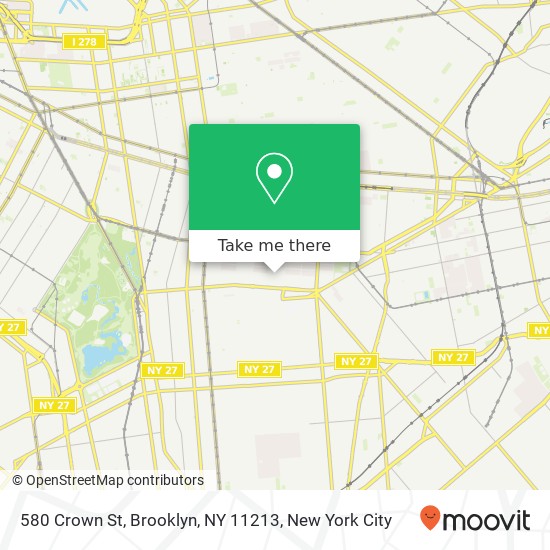 580 Crown St, Brooklyn, NY 11213 map