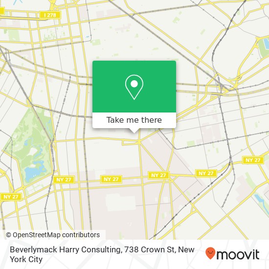 Mapa de Beverlymack Harry Consulting, 738 Crown St