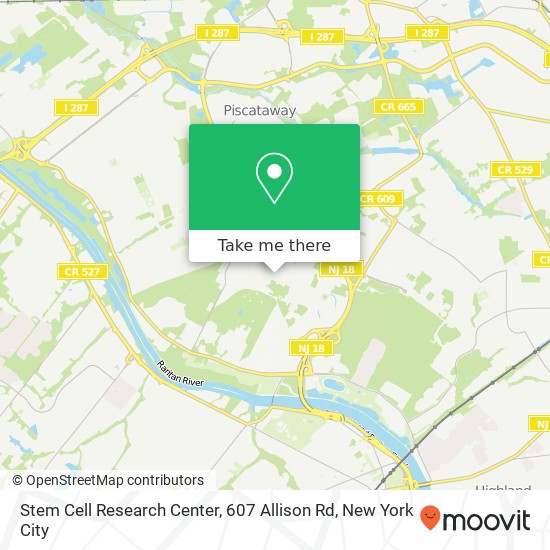 Stem Cell Research Center, 607 Allison Rd map