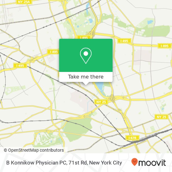 Mapa de B Konnikow Physician PC, 71st Rd