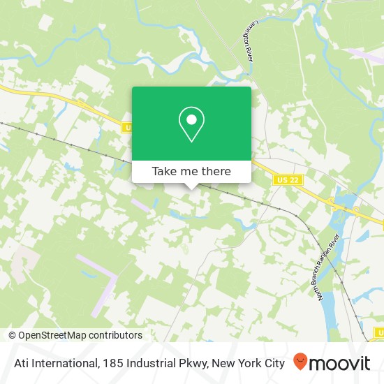 Mapa de Ati International, 185 Industrial Pkwy