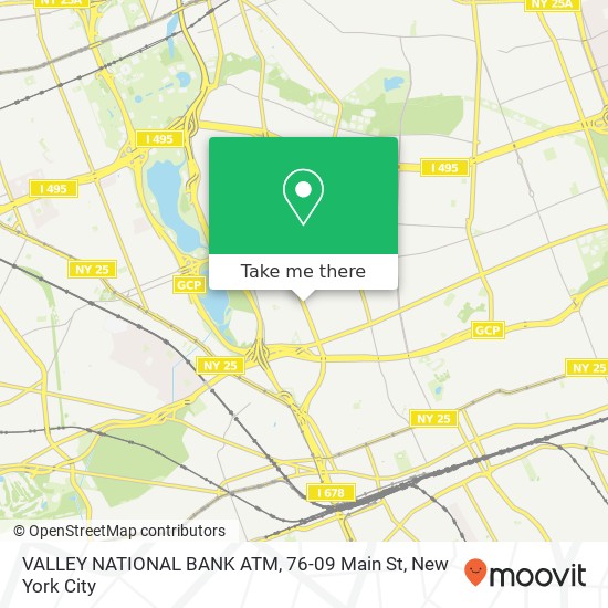 Mapa de VALLEY NATIONAL BANK ATM, 76-09 Main St