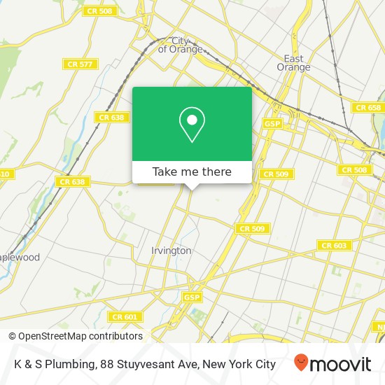 Mapa de K & S Plumbing, 88 Stuyvesant Ave