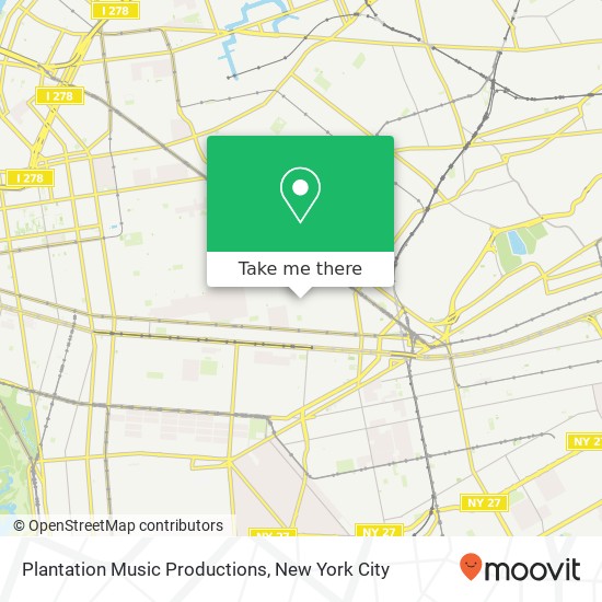 Plantation Music Productions map