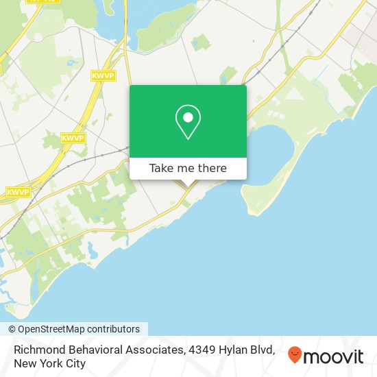 Richmond Behavioral Associates, 4349 Hylan Blvd map