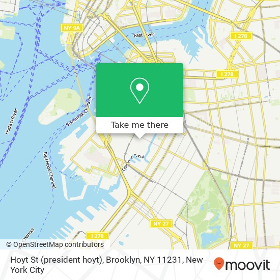 Hoyt St (president hoyt), Brooklyn, NY 11231 map