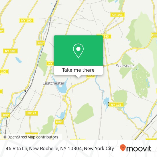 Mapa de 46 Rita Ln, New Rochelle, NY 10804