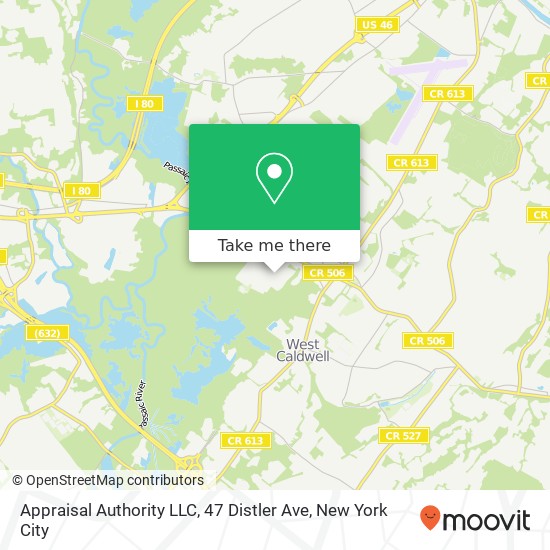 Mapa de Appraisal Authority LLC, 47 Distler Ave