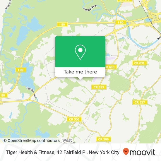 Mapa de Tiger Health & Fitness, 42 Fairfield Pl