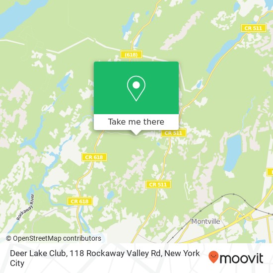 Mapa de Deer Lake Club, 118 Rockaway Valley Rd