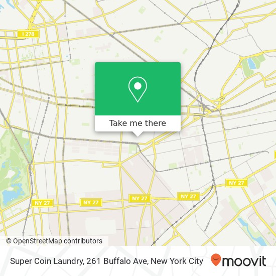 Super Coin Laundry, 261 Buffalo Ave map